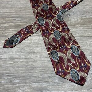J Riggings Hunting Horn Handmade Luxury 100% Italian Silk‎ Neck Tie for Men 58"L